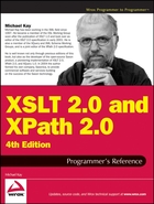 XSLT 2.0 and XPath 2.0 Programmer's Reference, 4th Edition