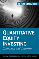 Quantitative Equity Investing:  Techniques and Strategies