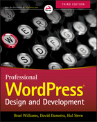 Professional WordPress: Design and Development 3e