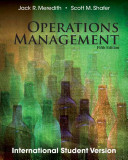 Operations Management, 5th Edition International Student Version