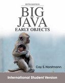 Big Java: Early Objects, 5th Edition International Student Version