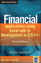 Financial Applications Using Excel Add-inDevelopment in C/C++ 2e +CD