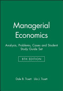 Managerial Economics: Analysis, Problems, Cases 8e & Student Study Guide Set