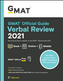 GMAT Official Guide Verbal Review 2021: Book + Online