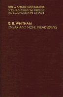 Linear & Nonlinear Waves C