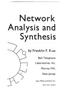 Network Analysis & Synthesis 2E