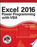 Excel 2016 Power Programming with VBA