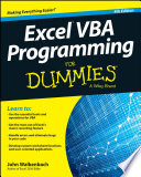 Excel VBA Programming For Dummies, 4th E