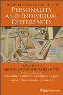 The Wiley Encyclopedia of Personality andIndividual Differences, Volume 2