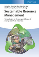 Sustainable Resource Management - Technologies forRecovery and Reuse of Energy and Waste Materials