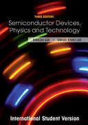 Semiconductor Devices: Physics and Technology, 3rd Edition International Student Version