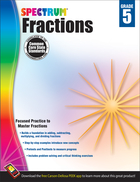 Fractions Workbook, Grade 5