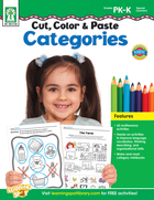 Cut, Color & Paste Categories, Grades PK - K