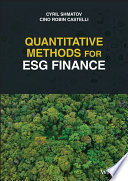 Quantitative Methods for ESG Finance