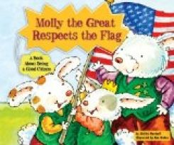 Molly the Great Respects the Flag