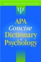 APA CONCISE DICTIONARY OF PSYCHOLOGY