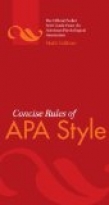 CONCISE RULES OF APA STYLE