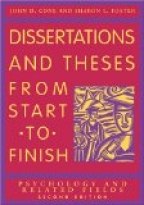 DISSERTATIONS AND THESES FROM START TO FINISH