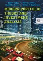 Modern Portfolio Theory and Investment Analysis,Ninth Edition